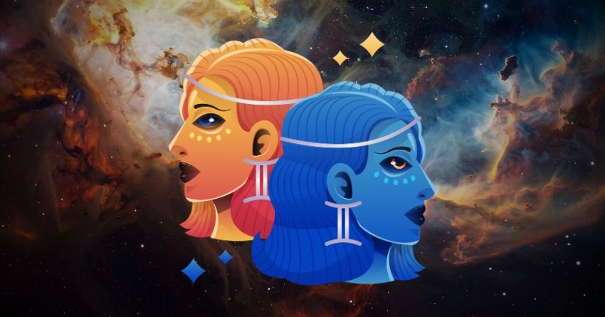 Gemini zodiac sign illustration with the title "These Zodiac Signs Are Gemini's Soulmates"