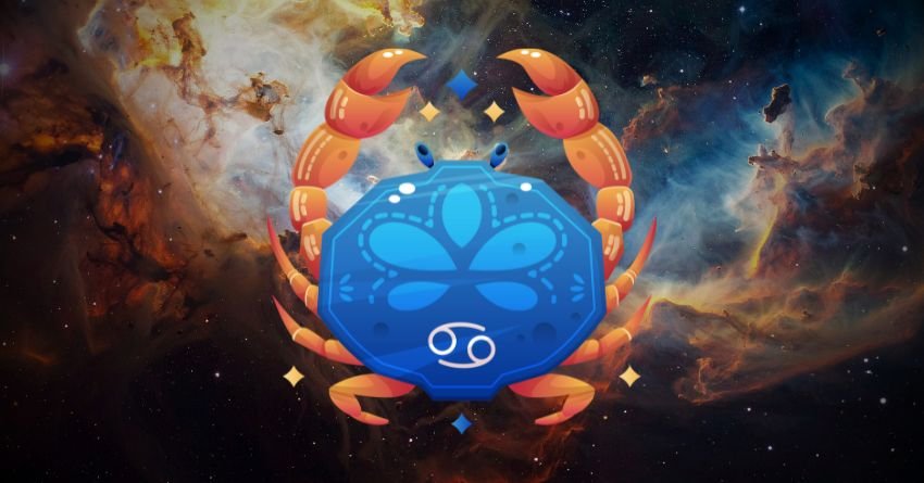 Cancer zodiac sign illustration with the title "These Zodiac Signs Are Cancer's Soulmates"