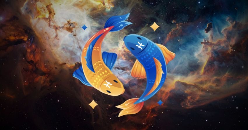 Pisces zodiac sign illustration with the title "These Zodiac Signs Are Pisces' Soulmates"