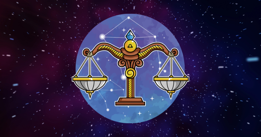 Libra zodiac sign with scales symbol representing the 3 zodiac signs Libra should never trust