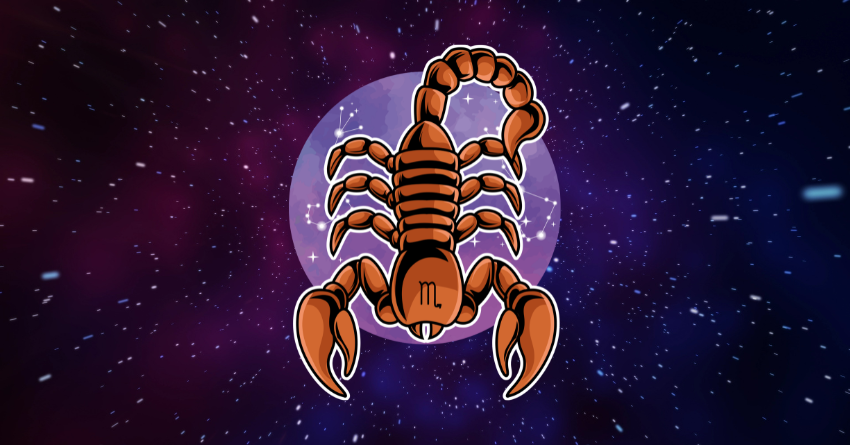 Scorpio zodiac sign with scorpion symbol representing the 3 zodiac signs Scorpio should never trust