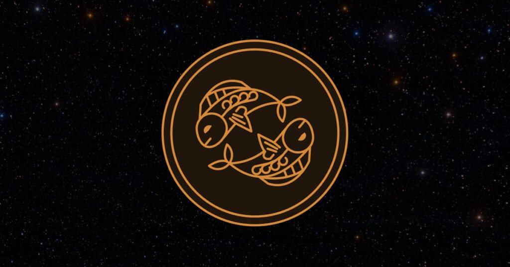 Pisces zodiac sign and tarot cards revealing the past, present, and future