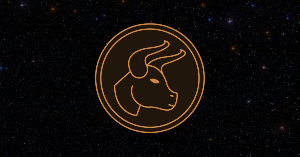 Taurus zodiac sign and tarot cards revealing the past, present, and future