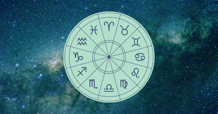 Zodiac wheel representing the Daily Horoscope for August 4 with a mystical starry night background.